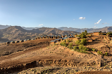 Image showing Ethiopian village, Ethiopia Africa