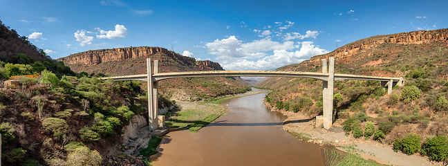 Image showing new bridge across Blue Nile, Ethiopia