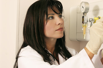 Image showing Using medical equipment