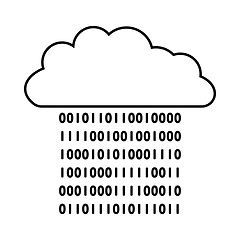 Image showing Cloud Data Stream Icon