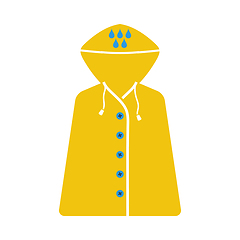 Image showing Icon Of Raincoat