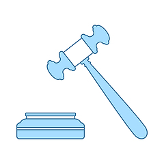 Image showing Judge Hammer Icon