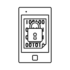 Image showing Mobile Security Icon