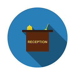 Image showing Hotel Reception Desk Icon