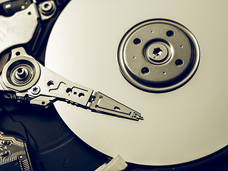 Image showing Vintage looking Hard disk