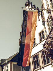 Image showing Vintage looking German flag