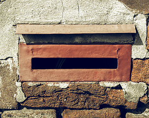 Image showing Vintage looking Old mailbox