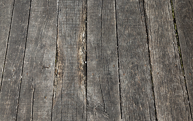 Image showing Old wooden boards