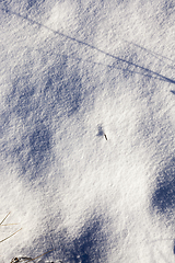 Image showing bumps in the snow, winter