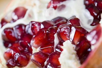 Image showing Red pomegranate seeds