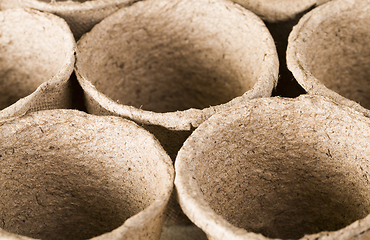 Image showing Small paper pots