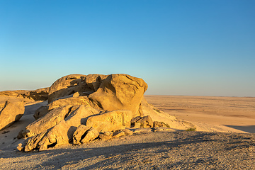 Image showing Rock formation Vogelfederberg in Namibia desert