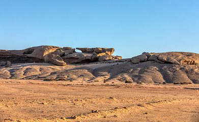 Image showing Rock formation Vogelfederberg in Namibia desert