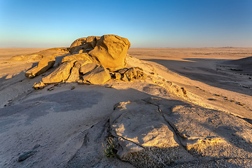 Image showing Rock formation Vogelfederberg in Namibia desert