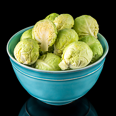 Image showing Fresh brussels sprouts