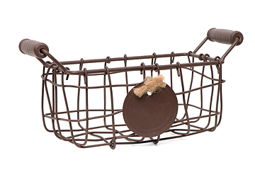 Image showing Vintage wire basket