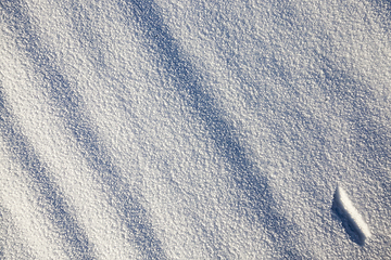 Image showing Snow drifts in winter