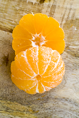 Image showing peeled tangerines