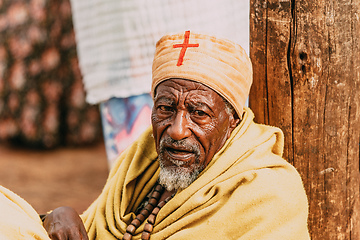 Image showing Orthodox monk lake Tana, Ethiopia