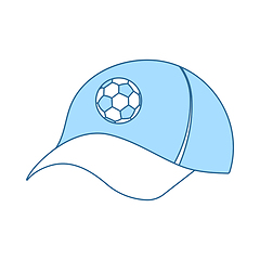 Image showing Football Fans Cap Icon