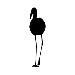 Image showing Flamingo Silhouette