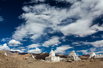 Image showing Buddhist chortens, Ladakh