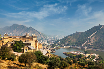 Image showing Amer aka Amber fort, Rajasthan, India