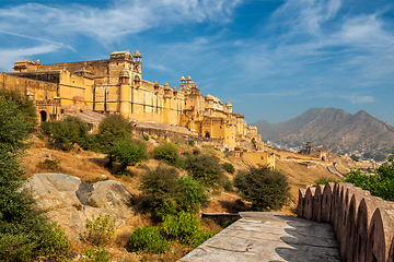 Image showing Amer aka Amber fort, Rajasthan, India