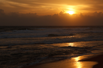 Image showing Ocean sunset