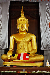 Image showing Buddha statue in temple