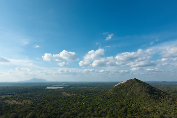 Image showing Sky above small mountains