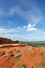 Image showing Ruins on top of Sigiriya rock