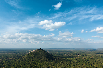 Image showing Sky above small mountains