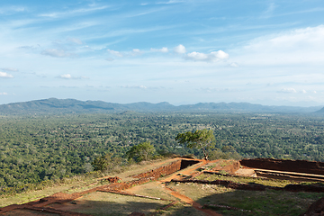 Image showing Ruins on top of Sigiriya rock