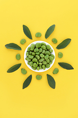 Image showing Broad Bean Vegetable Health Food Abstract