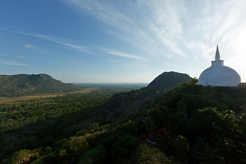 Image showing Sky above small mountains