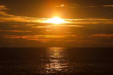 Image showing Ocean sunset. Mirissa, Sri Lanka