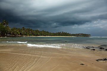 Image showing Beach before storm. Sri Lanka