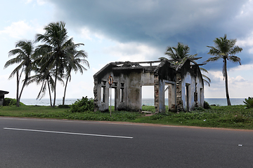 Image showing House ruined by tsunami