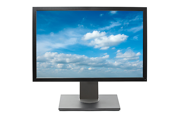 Image showing Computer monitor isolated