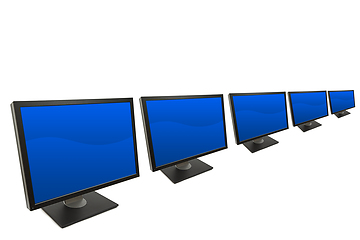 Image showing Computer monitor isolated