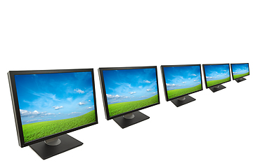 Image showing Computer monitor isolated