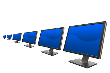 Image showing Computer monitor isolated