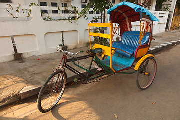 Image showing Bicycle rickshaw