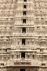 Image showing Tower of Arunachaleswar Temple. Tiruvannamalai, Tamil Nadu, Ind