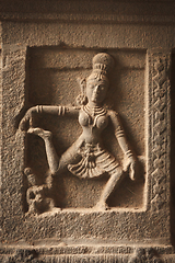 Image showing Bas reliefs in Hindue temple. Arunachaleswar Temple. Thiruvannamalai, Tamil Nadu, India