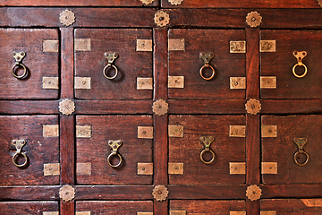 Image showing Old chest of drawers