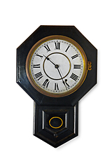 Image showing Wall clock isolkated