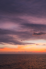 Image showing Ocean sunset