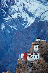 Image showing Dhankar gompa in Himalayas, India